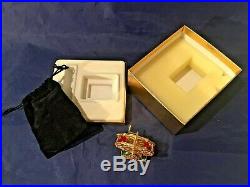Estee Lauder FERRIS WHEEL Solid Perfume Compact with Pouch and Signed Box