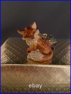 Estee Lauder Fiery Fox Solid Perfume Compact Signed By Jay Strongwater