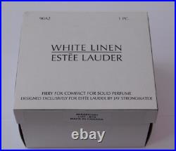 Estee Lauder Fiery Fox Solid Perfume Compact, White Linen, 2003, Pouch, Box