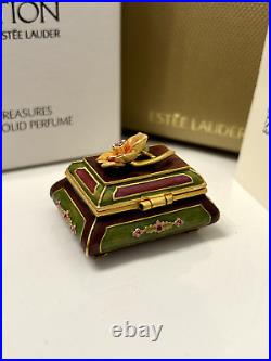 Estee Lauder'Fragrant Treasures' Solid Perfume Compact Jay Strongwater Signed