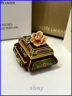 Estee Lauder'Fragrant Treasures' Solid Perfume Compact Jay Strongwater Signed