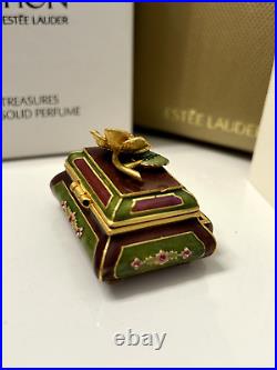 Estee Lauder'Fragrant Treasures' Solid Perfume Compact Jay Strongwater Signed