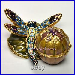 Estee Lauder GLISTENING DRAGONFLY Compact for Solid Perfume 2002 Jay Strongwater