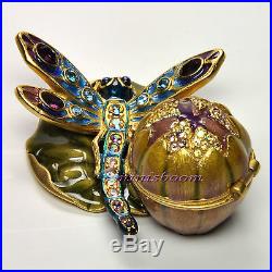 Estee Lauder GLISTENING DRAGONFLY Compact for Solid Perfume 2002 Jay Strongwater