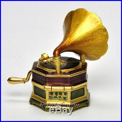 Estee Lauder GLORIOUS GRAMOPHONE Compact for Solid Perfume 2007 Jay Strongwater