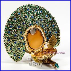 Estee Lauder GLORIOUS PEACOCK Solid Perfume Compact 2006 All Boxes