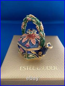 Estee Lauder Garden Teapot Solid Perfume Compact Signed By J. Strongwater