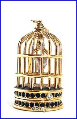 Estee Lauder Gilded Bird Cage Solid Perfume Compact 2007 Ub
