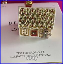 Estee Lauder Gingerbread House Solid Perfume Compact NEW