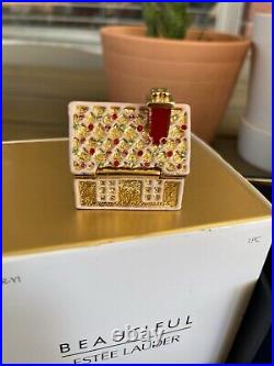 Estee Lauder Gingerbread House Solid Perfume Compact NEW