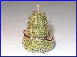 Estee Lauder Green Crystal Pear Solid Perfume Compact Beautiful 1996