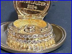 Estee Lauder HAT TREAT Top Hat solid perfume compact 2024 Ltd Ed empty nwob