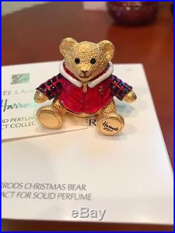 Estee Lauder Harrods 2017 Christmas Bear Solid Perfume Compact Sold out