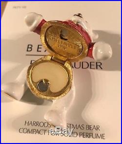 Estee Lauder Harrods 2018 Christmas Bear Solid Perfume Compact 1 day sale