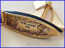 Estee Lauder Holiday 2007 Perfume Compact Sparkling Sailboat NOS Pleasures withBox