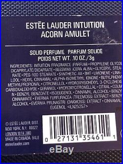 Estee Lauder Intuition Acorn Amulet Solid Perfume Compact