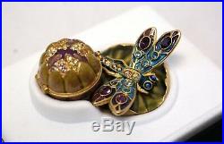 Estee Lauder Intuition Glistening Dragonfly 2002 Perfume Compact Collectible