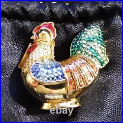 Estee Lauder Intuition Solid Perfume Bejeweled Rooster Compact NEW