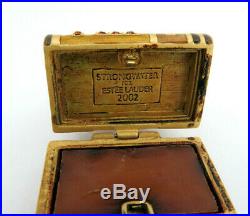 Estee Lauder J Strongwater Solid Perfume Compact Trinket Box Romantic Edition