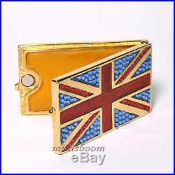 Estee Lauder JEWELED FLAG OF BRITAIN Solid Perfume Compact 2012 HARRODS