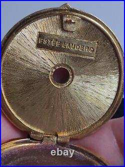 Estee Lauder Jade Carver's Necklace Solid Perfume Compact Box 1981 Pendant