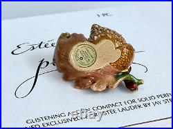 Estee Lauder & Jay Strongwater Pleasures Glistening Acorn Compact Solid Perfume