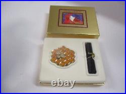 Estee Lauder KNOWING Solid Perfume Compact Honeycomb Bee Full, Original Box