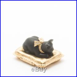 Estee Lauder Knowing Solid Perfume Compact Parfum Collectible Cat's Meow