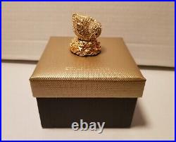 Estee Lauder LITTLE CHICK Solid Perfume Compact By Judith Leiber White Linen WB