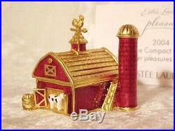 Estee Lauder LITTLE RED BARN Solid Perfume Compact 1/600 Label Perfect MIBB