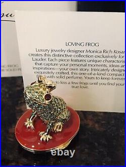 Estee Lauder Loving Frog Pleasures Perfume Compact