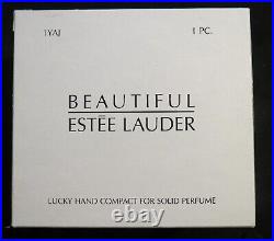 Estee Lauder Lucky Hand 2002 Solid Perfume Compact Poker NEW in Box