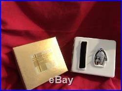 Estee Lauder Mama Penguin with Baby solid perfume compact