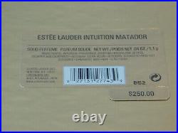 Estee Lauder Matador Solid Perfume Compact, Intuition, 2002, Tag, Pouch, Box