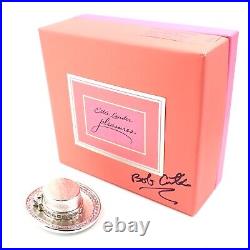 Estee Lauder New Old Stock Autographed by Bob Conte Compact Silver Hat