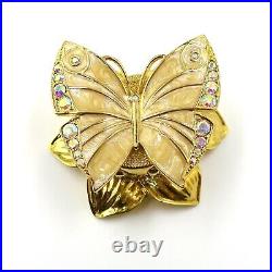 Estee Lauder New Old Stock Perfume Compact Beautiful Enchanted Butterfly