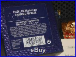 Estee Lauder PAMPERED PEKINESE Dog Solid Perfume Compact Pleasures 2005