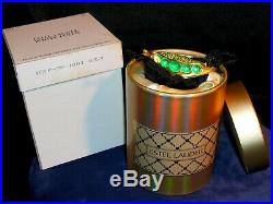 Estee Lauder PEAS IN A POD Solid Perfume COMPACT Both Boxes Crystals 1999 Vtg