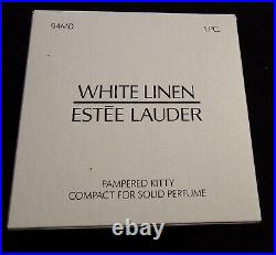 Estee Lauder Pampered Kitty (Jay Strongwater) Solid Perfume Compact NEW