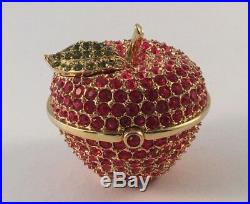 Estee Lauder Perfume Apple Box with Red Swarovski crystals