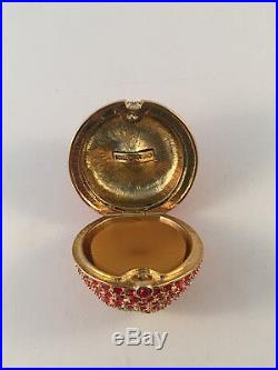 Estee Lauder Perfume Apple Box with Red Swarovski crystals