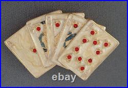 Estee Lauder Perfume Compact Lucky Hand Playing Cards 2002 Royal Flush Enamel