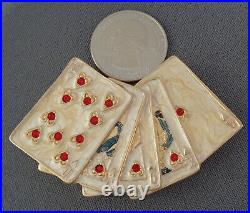 Estee Lauder Perfume Compact Lucky Hand Playing Cards 2002 Royal Flush Enamel