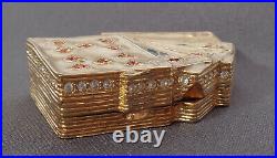 Estee Lauder Perfume Compact Lucky Hand Playing Cards 2002 Royal Flush Enamel