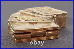 Estee Lauder Perfume Compact Lucky Hand Playing Cards 2002 Royal Flush Enamel