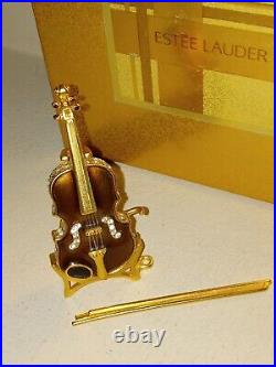 Estee Lauder Perfume Compact Youth Dew Violin Collectible EMPTY 2.5 2001