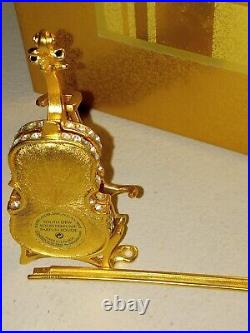 Estee Lauder Perfume Compact Youth Dew Violin Collectible EMPTY 2.5 2001