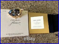 Estee Lauder Pleasures 2009 Blue Ribbon Bulldog Perfume Compact Jay Strongwater