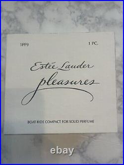 Estee Lauder Pleasures Boat Ride Solid Perfume Compact Vintage