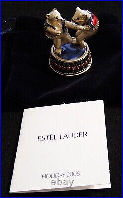 Estee Lauder Pleasures Dancing Bears Compact for Solid Perfume NEW